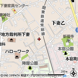 茨城県下妻市下妻乙130-3周辺の地図