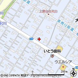 埼玉県深谷市上野台3384周辺の地図