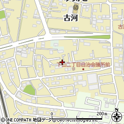 茨城県古河市古河544-83周辺の地図