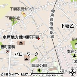 茨城県下妻市下妻乙71-4周辺の地図
