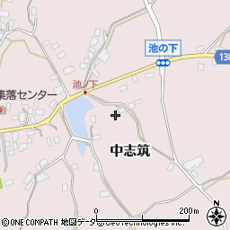 茨城県かすみがうら市中志筑1862-1周辺の地図