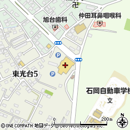 サンキ石岡店周辺の地図