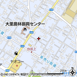埼玉県深谷市上野台261周辺の地図