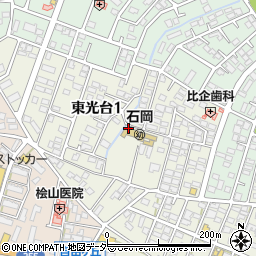 茨城県石岡市東光台1丁目周辺の地図