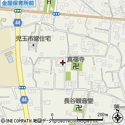 埼玉県本庄市児玉町金屋949-8周辺の地図