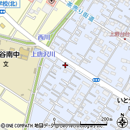 埼玉県深谷市上野台3449周辺の地図