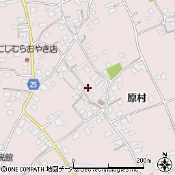 長野県松本市波田（原村）周辺の地図