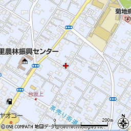 埼玉県深谷市上野台332周辺の地図