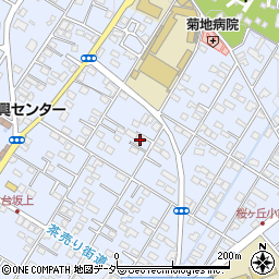 埼玉県深谷市上野台323周辺の地図