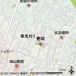 茨城県石岡市東光台1丁目7周辺の地図