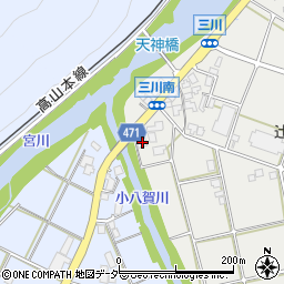 岐阜県高山市国府町三川752周辺の地図