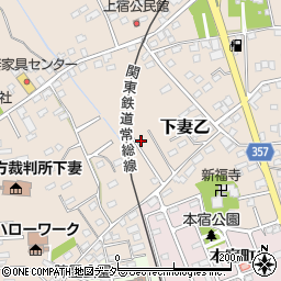 茨城県下妻市下妻乙1070-13周辺の地図