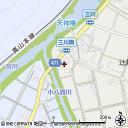 岐阜県高山市国府町三川747-7周辺の地図