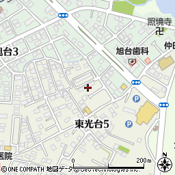 茨城県石岡市東光台5丁目10周辺の地図