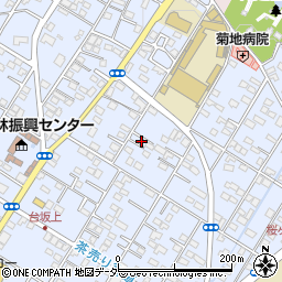 埼玉県深谷市上野台322周辺の地図