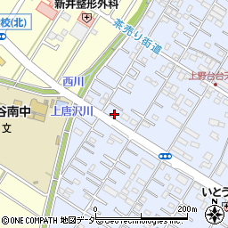 埼玉県深谷市上野台3450周辺の地図
