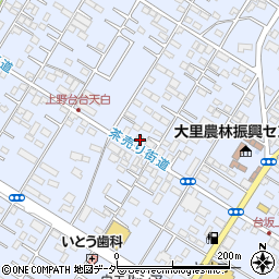 埼玉県深谷市上野台168周辺の地図