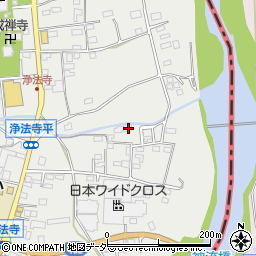 群馬県藤岡市浄法寺887周辺の地図