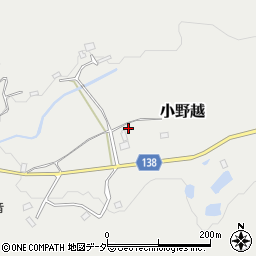 茨城県石岡市小野越周辺の地図