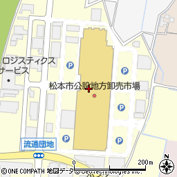 松本市公設地方卸売市場周辺の地図
