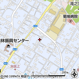 埼玉県深谷市上野台343周辺の地図