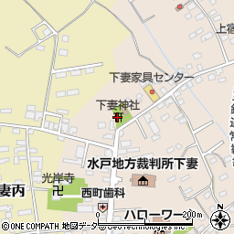 下妻神社周辺の地図