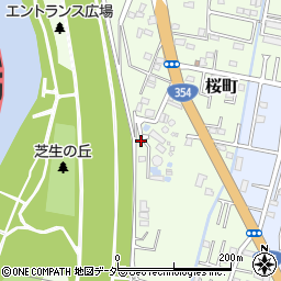 茨城県古河市桜町周辺の地図