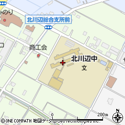 加須市立北川辺中学校周辺の地図