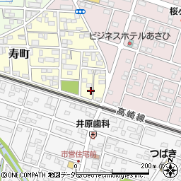 埼玉県深谷市寿町195周辺の地図