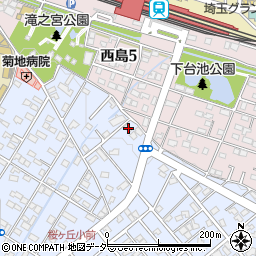 埼玉県深谷市上野台455周辺の地図