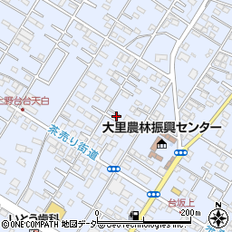埼玉県深谷市上野台176周辺の地図