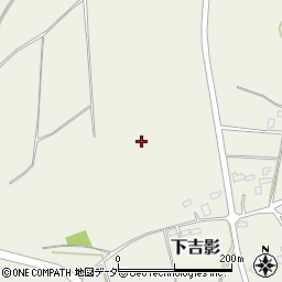 茨城県小美玉市下吉影周辺の地図