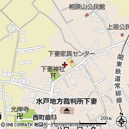 茨城県下妻市下妻乙74-2周辺の地図