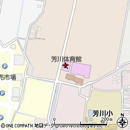 松本市芳川体育館周辺の地図
