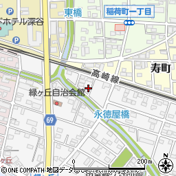 埼玉県深谷市緑ケ丘3周辺の地図