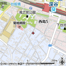 埼玉県深谷市上野台360周辺の地図