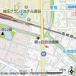埼玉県深谷市緑ケ丘1周辺の地図