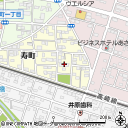 埼玉県深谷市寿町156周辺の地図
