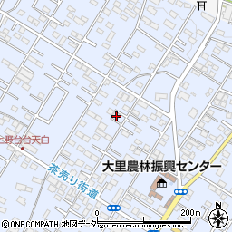 埼玉県深谷市上野台156周辺の地図