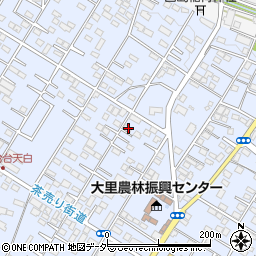 埼玉県深谷市上野台182周辺の地図