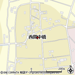茨城県古河市西間中橋周辺の地図