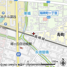 埼玉県深谷市寿町3周辺の地図