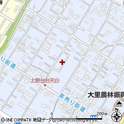 埼玉県深谷市上野台92周辺の地図