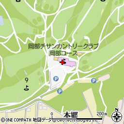 岡部チサンカントリークラブコース課周辺の地図