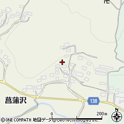 茨城県石岡市菖蒲沢周辺の地図