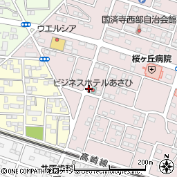 ビジネスホテルあさひ駐車場周辺の地図