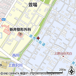 埼玉県深谷市上野台16周辺の地図