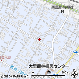 埼玉県深谷市上野台186周辺の地図