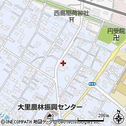 埼玉県深谷市上野台196周辺の地図