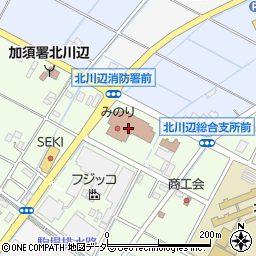 加須市立北川辺図書館周辺の地図